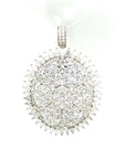 18K White Gold Diamond Pendant