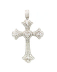 18K White Gold Diamond Pendant