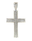 18K White Gold Diamond Pendant
