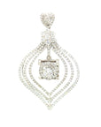 18K White Gold Diamond Pendant