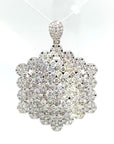 18K White Gold Diamond Pendant