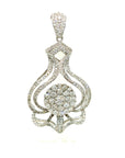 18K White Gold Diamond Pendant