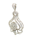 18K White Gold Diamond Pendant