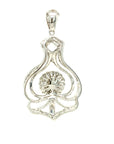 18K White Gold Diamond Pendant