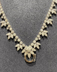 18K White Gold Diamond Necklace