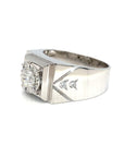 18K White Gold Diamond Men's Ring Setting