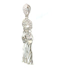 18K White Gold Saint Maria Praying Diamond Pendant