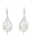 18K White Gold Max Chandelier Diamond Earrings