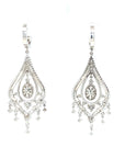 18K White Gold Max Chandelier Diamond Earrings