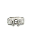 18K White Gold Diamond Ring Mounting