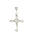 18K White Gold Diamond Pendant