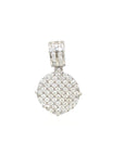 18K White Gold Diamond Pendant