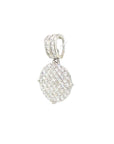 18K White Gold Diamond Pendant