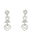 18K White Gold Diamond Earring