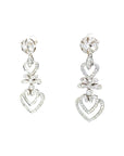 18K White Gold Diamond Earring
