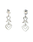 18K White Gold Diamond Earring