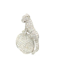 18K White Gold Diamond Pendant