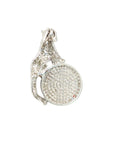 18K White Gold Diamond Pendant