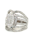 18K White Gold Diamond Ring