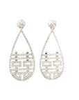 18K White Gold Diamond Earrings