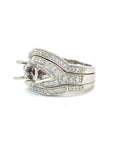 18K White Gold Diamond Ring Mounting
