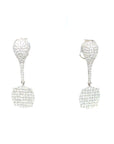18K White Gold Diamond Earring