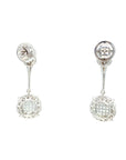 18K White Gold Diamond Earring