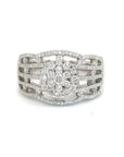 18K White Gold Diamond Ring