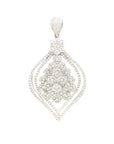 18K White Gold Diamond Pendant