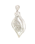 18K White Gold Diamond Pendant