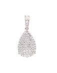 18K White Gold Diamond Pendant