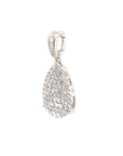 18K White Gold Diamond Pendant