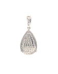 18K White Gold Diamond Pendant
