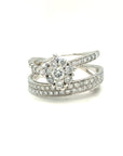 18K White Gold Diamond Ring