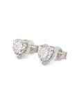 18K White Gold Diamond Earring