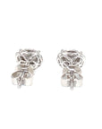 18K White Gold Diamond Earring