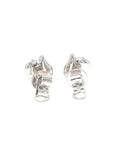 18K White Gold Diamond Earring