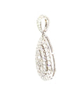 18K White Gold Diamond Pendant