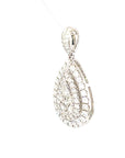 18K White Gold Diamond Pendant