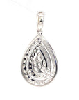 18K White Gold Diamond Pendant