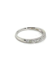 18K White Gold Tension Simple Diamond Ring
