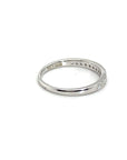 18K White Gold Tension Simple Diamond Ring