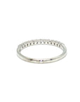 18K White Gold Dainty Eternity Simple Diamond Ring