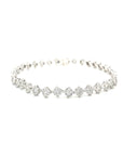 18K White Gold Mini Bity Tennis Bracelet