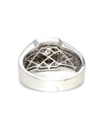 18K White Gold Diamond Men's Ring