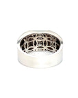 18K White Gold Diamond Men's Ring