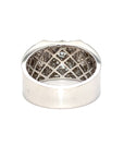18K White Gold Diamond Men's Ring