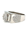 18K White Gold Diamond Men'z Ring