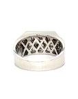 18K White Gold Diamond Men'z Ring