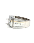 18K White Gold Diamond Men's Ring Setting